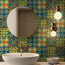 Axyaa Waterproof Kitchen Tile Sticker: Modern Vinyl, Self-adhesive, Removable, Food-themed Home Decor