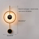 Axyaa LED Marble Wall Lamp TV Background Bedroom Staircase Pure Copper Wall Fixture