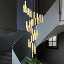 Axyaa Modern Crystal LED Chandelier for Home Indoor Lighting