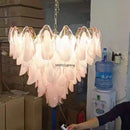 Axyaa Nordic Petal Pendant Chandelier LED Ceiling Lamp - Retro Luxury Living Room Decor