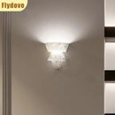 Axyaa Marble Wall Lamp: French Minimalist LED Decor for Living Room, Balcony, Bedside