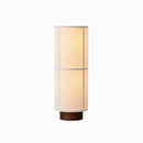 Axyaa Japanese Retro Fabric Floor Lamp. Rechargeable Desk Lamp in Traditional Wabi Sabi Style.