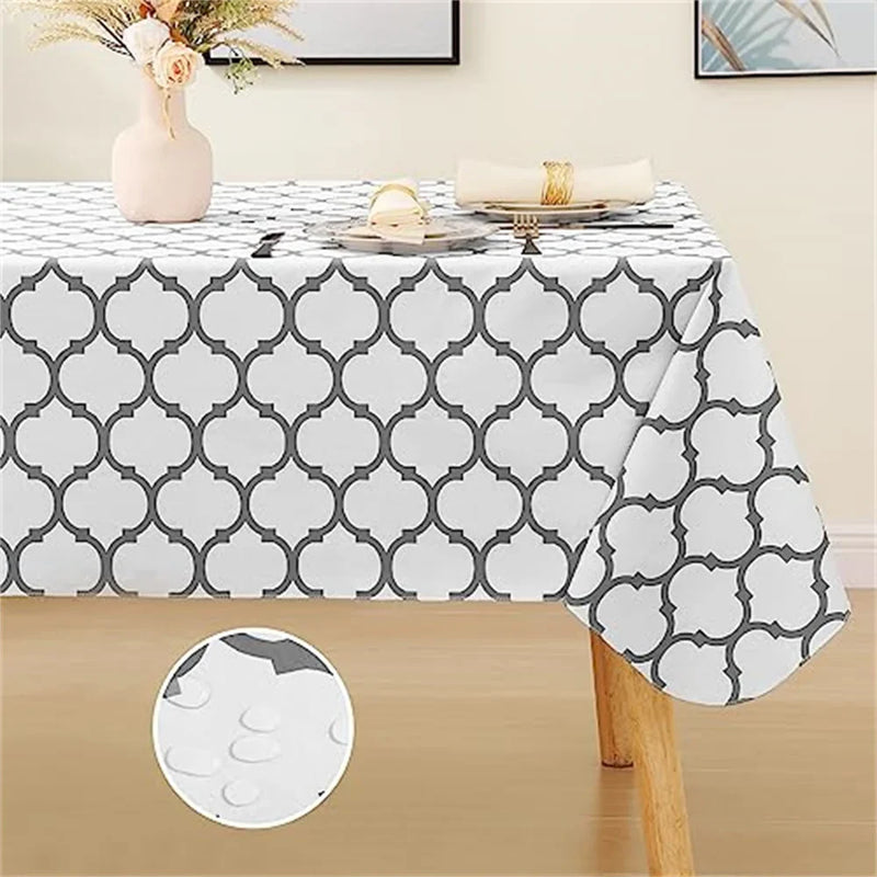Axyaa Waterproof PVC Table Cloth for Dining & Coffee Tables
