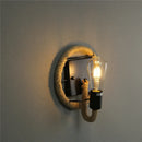 Axya Hemp Rope Wall Sconce - Retro Country Style Indoor Lighting
