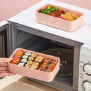 Axyaa 1440ml Double-Layer Bento Lunch Box with Cutlery - Microwave Safe