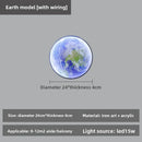 Axyaa LED Moon Wall Lamp: Bedroom Living Room Indoor Decor Lighting