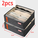 Axyaa Drawer Organizer Set - Gray, Foldable Closet Storage Box with Dividers