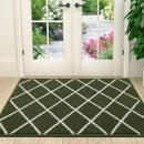 Axyaa Super Absorbent Large Doormat: Clean Step Microfiber Mat 80x120 Washable Rug