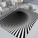 Axyaa 3D Optical Illusion Entrance Carpet: Trippy Living Room Rug for Hallway, Bedroom, Bathroom