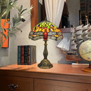 Dragonfly Tiffany LED Table Lamp by Axyaa - Stained Glass Home Lighting Fixture