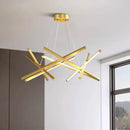 Axyaa Crystal Chandelier Stair Pendant Lamp Living Room Interior Lighting