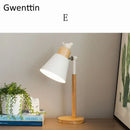 Axyaa Nordic Iron Wood Table Lamps Living Room Bedroom Modern Luminaire