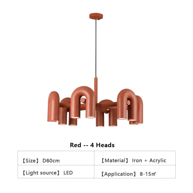 Axyaa Nordic LED Pendant Lamp Circle Ring Metal Light for Home Decor