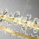 Axyaa Crystal LED Chandeliers: Luxury Lighting for Living Dining Kitchen Room