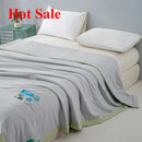 Axyaa Knitted Cool Summer Quilt Machine Washable Air Conditioner Quilt Ice Silk