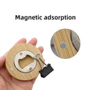 Axyaa Bamboo Beer Bottle Opener Fridge Magnet Bar Home Party Tool