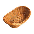 Axyaa Oval Rattan Storage Basket for Kitchen, Home Décor, and Organization