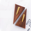 Axyaa Solid Wood Brass Hook for Key Coat Hat Handbag - HeMu Creative