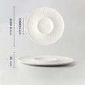 Axyaa Ceramic Relief Bead Dot Soup Plate Molecular Cooking Tableware