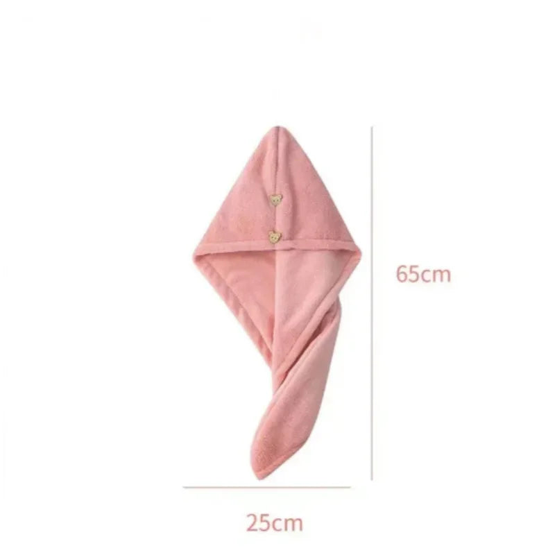 Axyaa Care Cap Hair Towel Wrap for Women, Super Absorbent Microfiber Hair Wraps