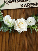 Ramadan Festival Wooden Doorplate Wreath - Axyaa Spring Garland Hanging Ornaments