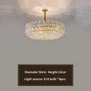 Axyaa Gold Crystal Chandeliers: Nordic Modern Luxury Lighting for Home Décor