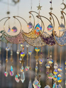 Axyaa Prism Sun Catcher Wind Chimes Moon Rainbow Maker Garden Home Decor Gift