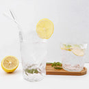 Axyaa 12Pcs Glass Straw Set: Reusable Straws 8'' Long with Cleaning Brush