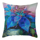 Axyaa Natural Flower Bird Linen Cushion Cover ��� Decorative Pillow Cases