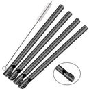 Axyaa Stainless Steel Bubble Tea Straws Set with Spoon-shaped Stirrer