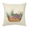 Axyaa Succulents Cactus Cushion Cover - Modern Home Decor Pillowcase