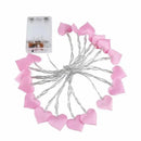 Axya Heart LED String Lights Pink Purple