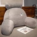Axyaa Fluffy Striped Cartoon Waist Sofa Pillow for Reading and Bed Support