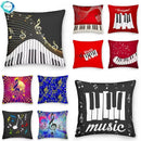 Axyaa Music Note Cushion Cover 45x45cm Pillowcase Decorative Pillow Home Decor