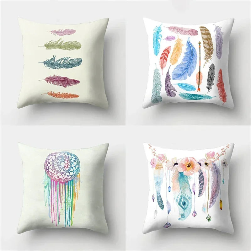 Bohemia Dreamcatcher Cushion Cover for Home Decor by Axyaa