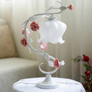 Axyaa Rose Flowers Table Lamp Modern Standing Desk Light for Home Decor