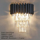 Axyaa Modern Crystal Chandelier: Elegant LED Light for Living Room, Dining Room, Bedroom