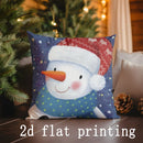 Axyaa Christmas Pillow Covers - Festive Print Pattern for Sofa, Bedroom, Car