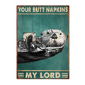 Axyaa Funny Butt Napkins Poster for Home Hotel Cafe Decor
