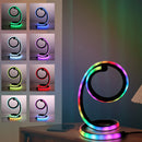 Axyaa Spiral Art RGB Table Lamp for Studio Desk