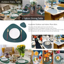 Axyaa Faux Leather Placemats & Coasters Set - Waterproof Dining Table Mats & Pads