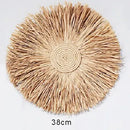 Rattan Grass Weaving Wall Decor, Moroccan Style, Axyaa Livingroom Bedroom Background