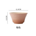 Axyaa Rainbow Gradient Ramen Bowls Set - 300ML Japanese Kitchen Tableware