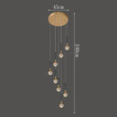 Axyaa Crystal Chandelier Pendant Light for Luxury Dining Room Decor