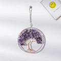 Axyaa 7 Chakra Agate Dream Catcher Moon Gemstone Wind Chime Home Decor