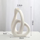 Ceramic Geo Cross Vase for Home Decor - Axyaa