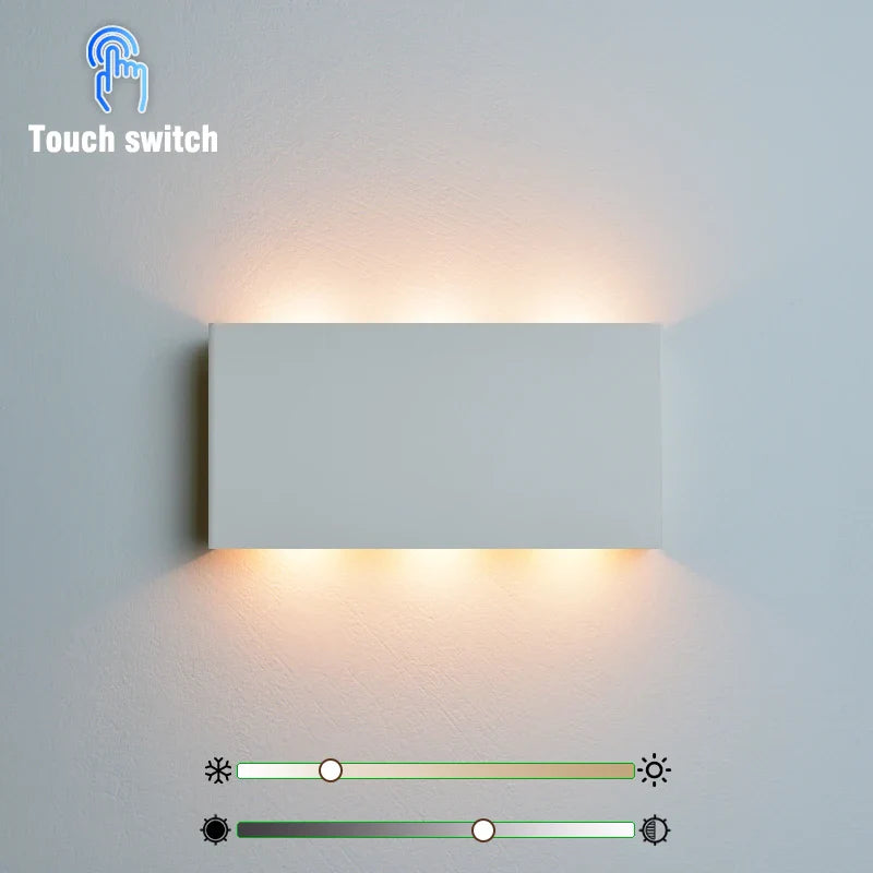 Axyaa Wireless LED Wall Lamp Touch Dimming Night Light - 3 Colors