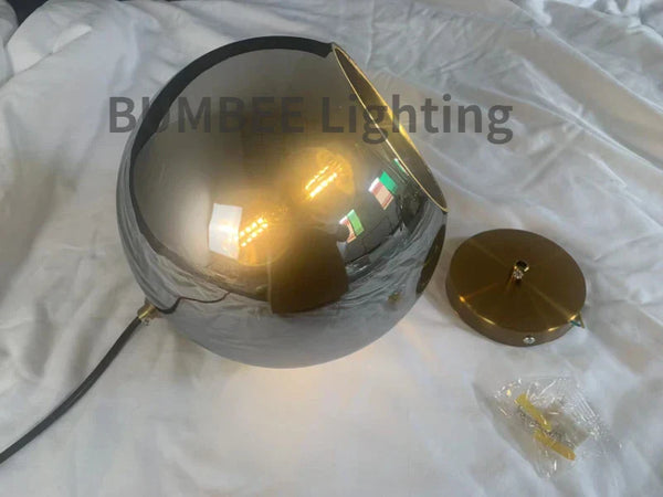 Axyaa Nordic Glass Ball Chandelier Pendant Lamp Luxury Luminaire