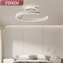 Axyaa LED Ceiling Light: Modern White Black Design for Home Living Room Décor