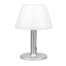 Axyaa Solar Table Lamp Stainless Steel LED Lighting for Indoor Outdoor Use